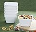 DOWAN 20 Ounce Porcelain Square Cereal Bowls - 6 Packs ,White