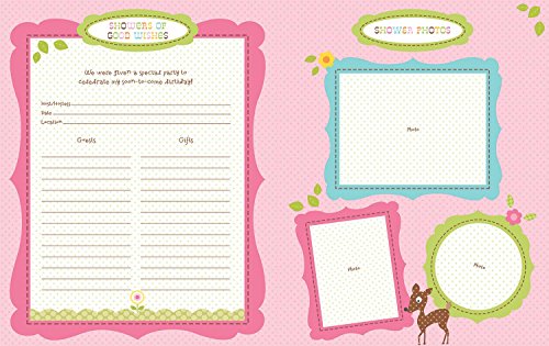 C.R. Gibson 'Sweet Baby' Pink Owl First Five Years Girl Memory Baby Book, 64pgs, 10'' W x 11.75'' H