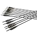 Narchery Carbon Hunting Arrows, 31 Inch Bow and Arrows with Removeable Tips, 350 Spine Practice Arrows for Recurve Bow, Compound Bow, Long Bow (12 Pcs)