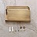 Leyden Antique Brass Toilet Paper Holder, Bathroom Tissue Roll Holder with Phone Shelf Stand Wall Mounted