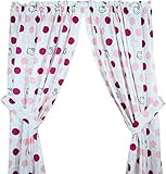 Sanrio Hello Kitty Curtains Polka Dot Collage Window Drapes
