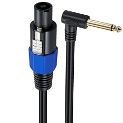 MTUERANC Speakon to 1/4 Mono Speaker Cable, 6.35mm