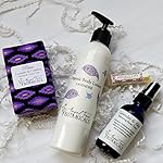 Lavender Organic Bath and Body Gift Set with Lotion, Soap, Aromatherapy Facial Toner and Lip Balm - Perfect Spa Day Gift For Her