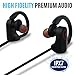 Wireless Headphones Bluetooth Earbuds Sweat and Water-Resistant - IPX7 Waterproof Best Runner Sport Noise Cancelling Headsets with Mic 8hr Battery HD Stereo Sound Earphones for Running Workout - iHard