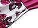 VETIOR Floral Sundress, Women's Sleeveless Scoop Neck Floral A-Line Patchwork Dress Rose