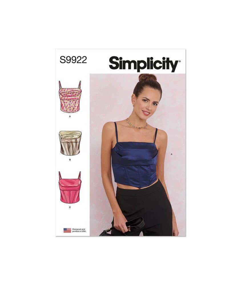 SIMPLICITY Sewing Pattern SS9922H5 Misses' Corsets H5 (6-8-10-12-14)