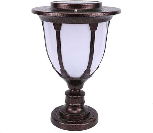 Achnc Led Sockelleuchte Aussen Solar Pollerleuchte Anthrazit Aussenleuchte Wasserdicht Wegeleuchte Outdoor Gartenleuchte Aluminium Column Lamp Garten Hof Terrasse Pfostenlichter E27 Aussenlampe Amazon De Kuche Haushalt