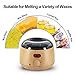 Wax Warmer Waxing Kit - Aldom - Digital LCD Display Hair Removal Wax Pot with Precision Temperature Control (110°F - 246°F), 4-Flavor Wax Beans and 20 Wax Applicator Stickers for Professional Beauty