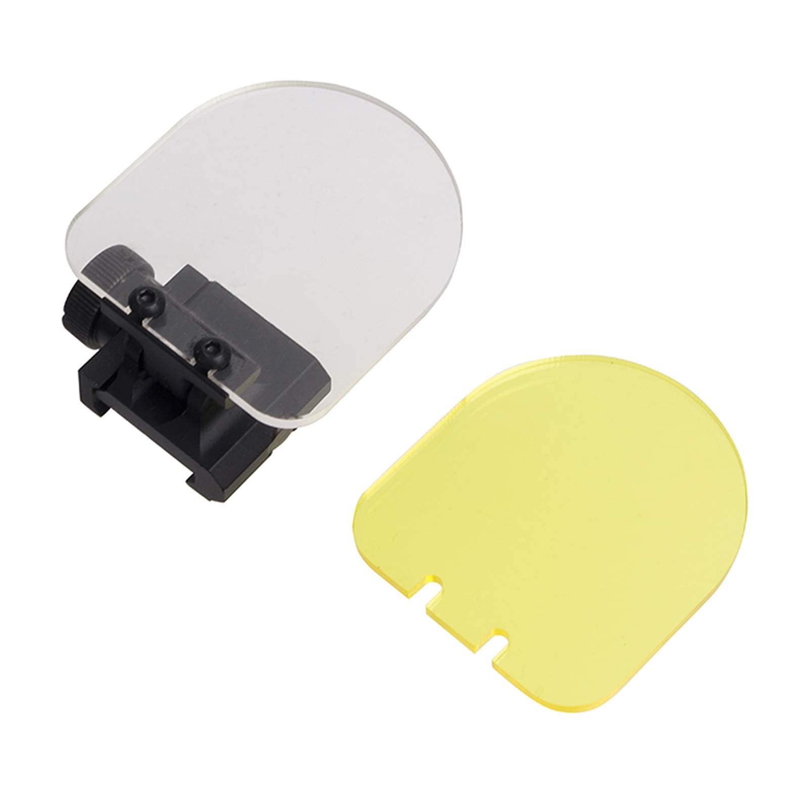 FOCUHUNTER Scope Protector - Foldable Airsoft Lens Protector Rifle scopes Red Dot Sight Tactical Scope Lens for Hunting Shooting (Black)