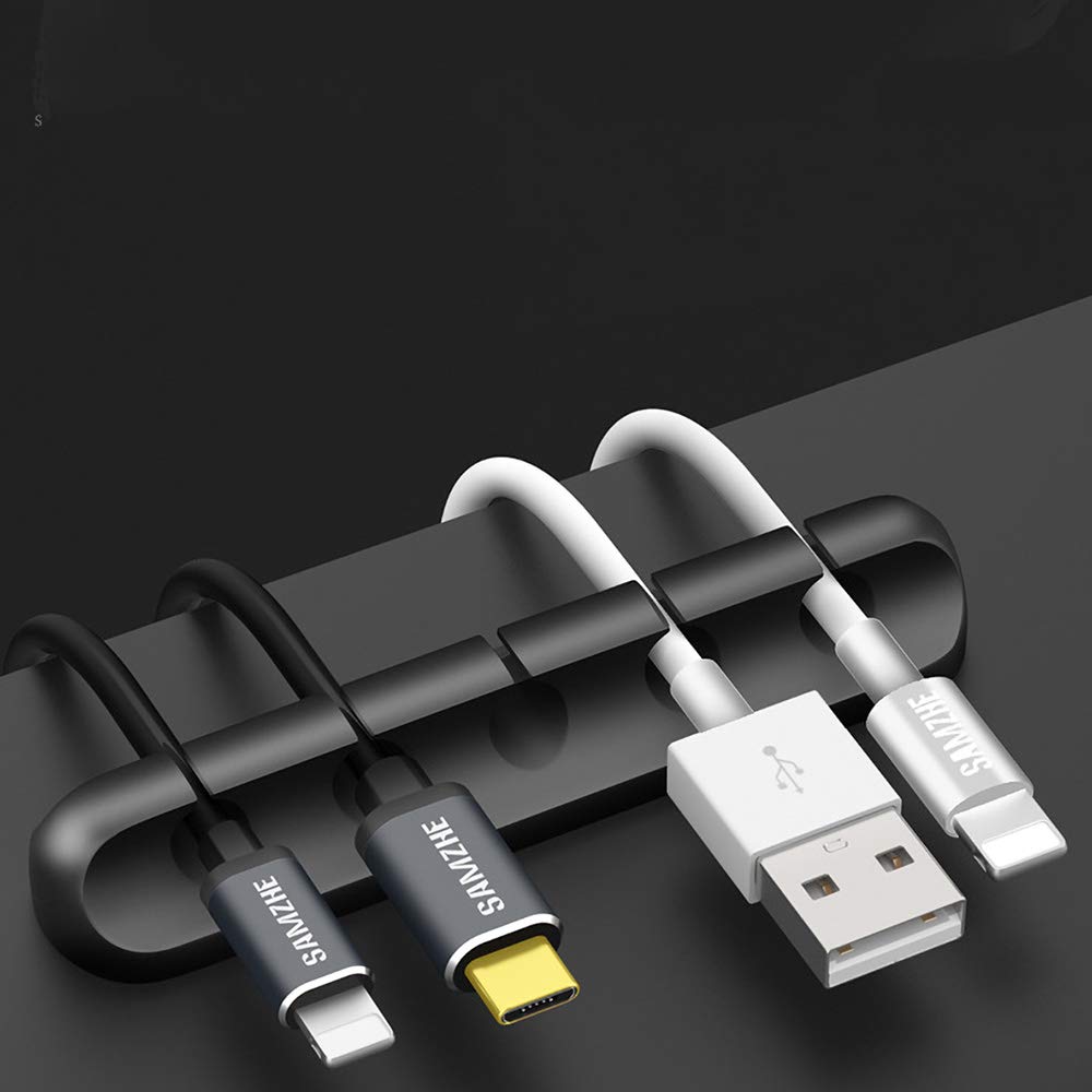 Cable Clips, Cable Management Clips, 3 Pack Silicone Adhesive Wire Cable Holder, Cable Cord