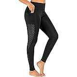 FlekmanArt Women's High Waisted Seamless Yoga Pants Gym Quick Dry Workout Tights Scrunch Butt Lift Leggings with Pocket