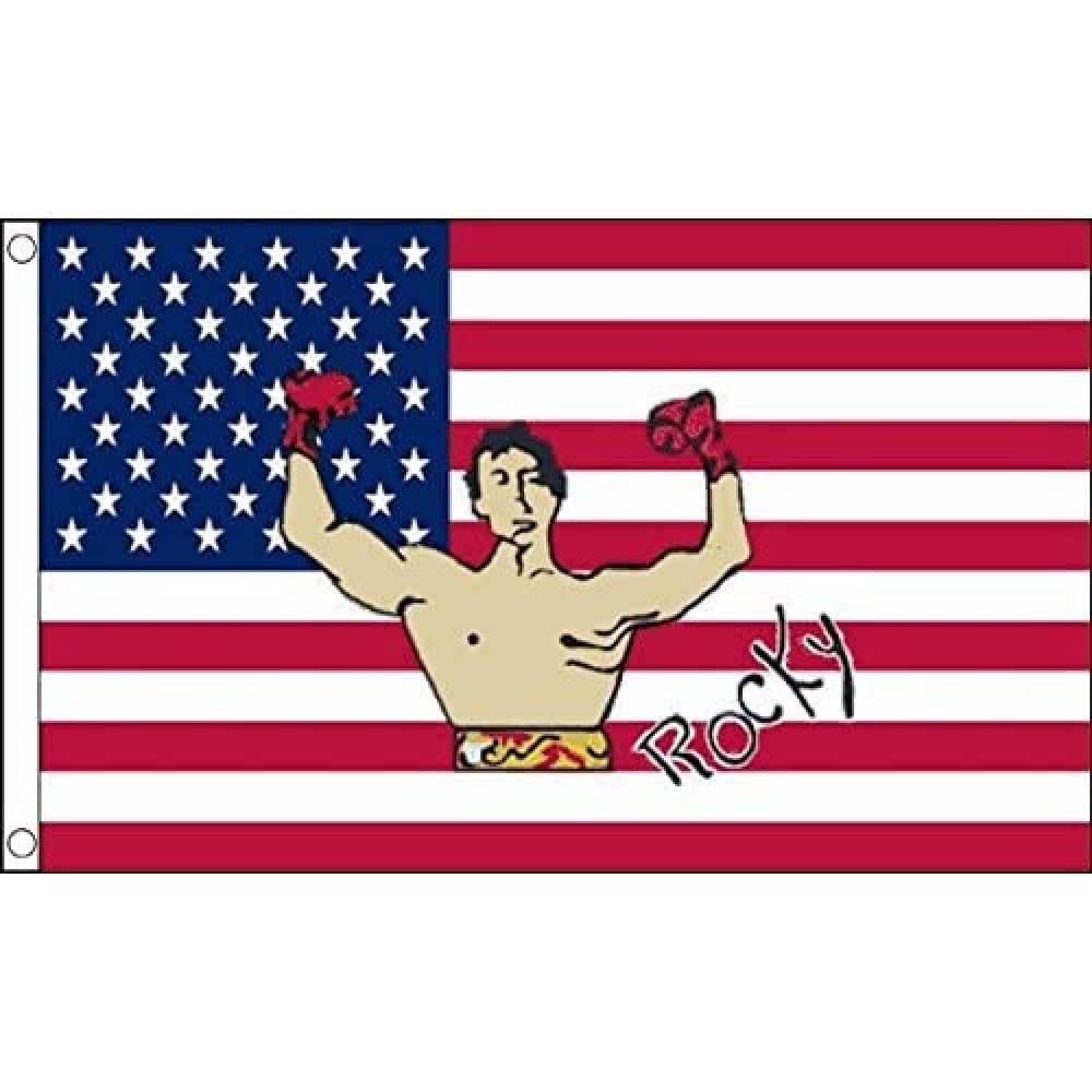 AZ FLAG - Usa Rocky Flag - 3x5 Ft - 100D Polyester United States - Boxe American Banner with Two Metal Grommets - Fade Resistant - Vivid Colors - 3' x 5' Feet - 150x90 Cm