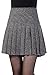 chouyatou Women's Casual Plaid High Waist A-Line Pleated Skirt