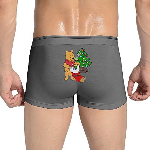 Cas Men's Comfortable Underpants Winnie Christmas Panties Knickers XXL Ash