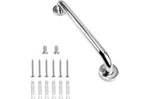 supregear Grab Bars for Shower, 12-Inch (30 cm) Bathroom Safety Handles for Elderly, Stainless Steel Handicap Grab Rail for K