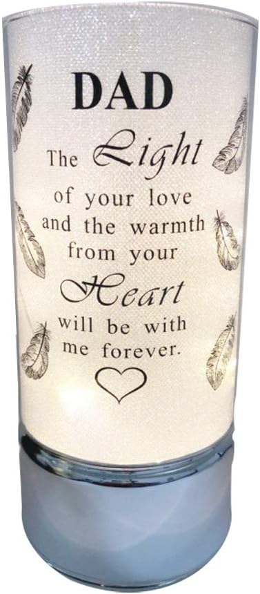 Memorial Light Tubes Ornament, Perfect for Garden and Graveside for Any Special Occasion in The Memory of Dad, Mum, Son