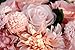 Meiliy 1 Bunch 8 Pcs Artificial Rose Dahlia Daisy Flower Bouquet Bride Bridesmaid Holding Flowers for Home Hotel Office Wedding Party Garden Craft Art Decor, Pink&Champagne