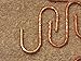 Copper S Hooks , JVL Handcrafted Hand Hammered Heavy Duty Solid Copper, Set of 6