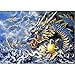 MXJSUA 5D Diamond Painting Full Round Drill Kits Pasted Arts Craft Home Wall Decor Dragon 12x16inch