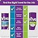 Viva Signature Cloth Choose-A-Sheet Paper Towels, Soft & Strong Kitchen Paper Towels, White, 6 Count
