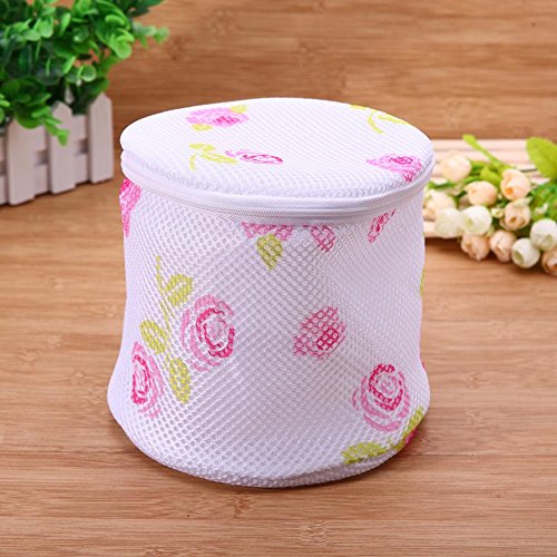 vanpower Bra Underwear Laundry Bags, Bra Underwear Laundry Bags Baskets Mesh Bag Household Cleaning Tools (Round) - Thumbnail 3
