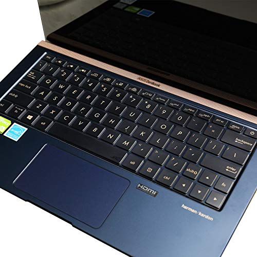 JRC Premium Keyboard Cover, Ultra Thin TPU Keyboard Skins for 2018/2019 ASUS 2th Generation U3300FN, ZenBook 13 UX333, Deluxe 13, US Layout