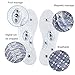 Massaging Insoles,Acupressure Magnetic Massage Foot Therapy Reflexology Pain Relief Shoe Insoles Washable and Cutable 2 Pair (White and Blue)