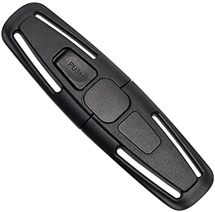 Baby Car Safety Seat Strap Belt Harness Chest TBRICKON Child Clip Safe Buckle，Lock Tite Harness Clip (Black) (Black)