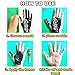 A-parts 4Pcs/set Temporary Tattoo for Body Art Drawing with a Free Stencil Set, Color Black