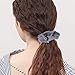 Ondder 6 Pack Large Chiffon Scrunchies Striped Hair Scrunchies Hair Bow Chiffon Ponytail Holder Hair Accessories for Women, 6 Colors