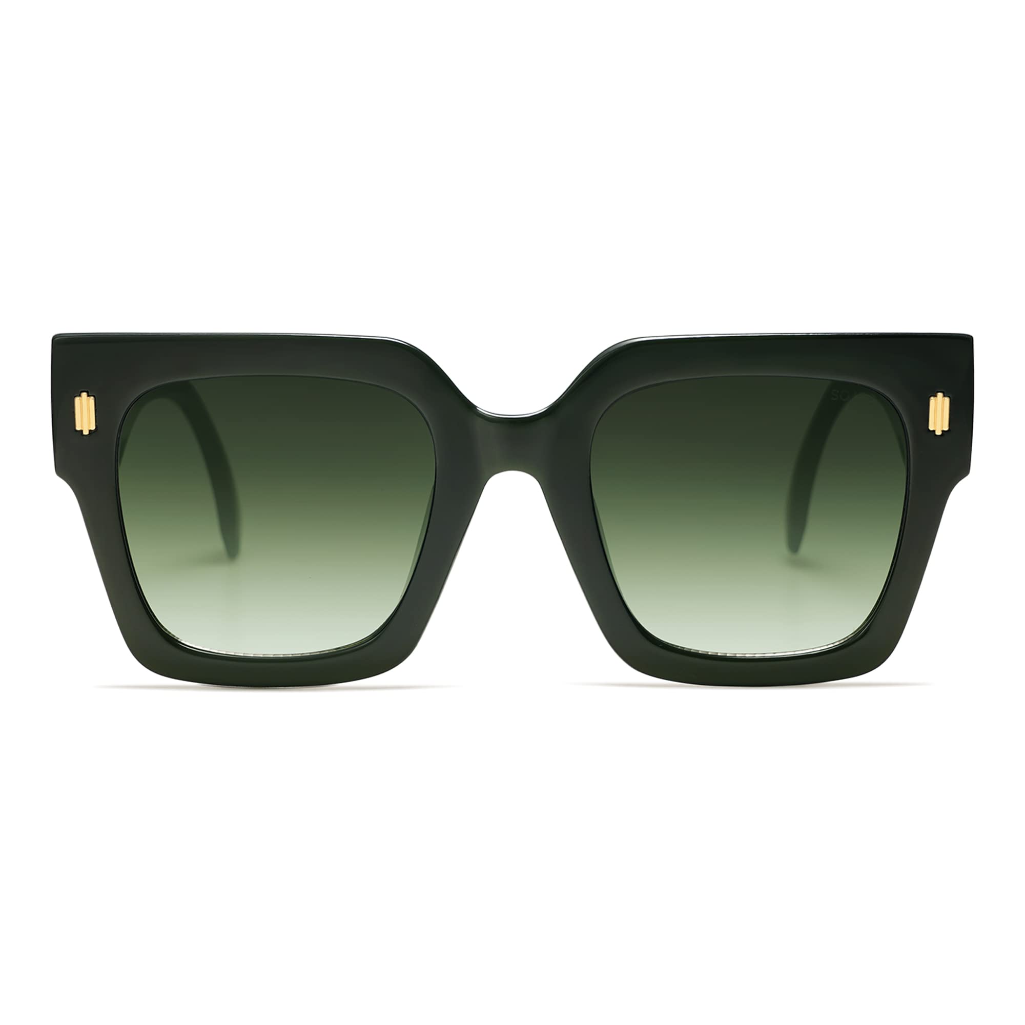 Photo 1 of SOJOS Vintage Oversized Square Sunglasses for Women,Retro Womens Luxury Big Large Sun Glasses UV400 SJ2194 Green
