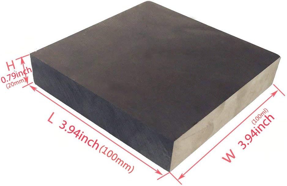 LLF 99.9% Purity Graphite Ingot Block EDM Graphite Plate Milling Surface (100MMx100MMx20MM) - Image 3