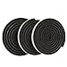 Juvale 3 Pack Weather Stripping Foam Tape - Multi-Surface Black Adhesive Weatherstrip Foam Tape for Home Improvement, Weatherstripping - 10 feet Length