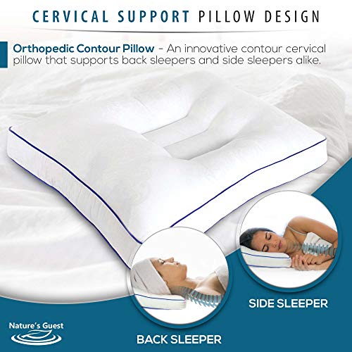 Nature's Guest Adjustable Cervical Pillow, Better Than Memory Foam