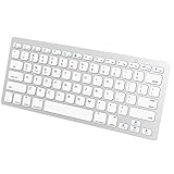 JETech 2156- Universal Bluetooth Wireless Keyboard, Portable, White