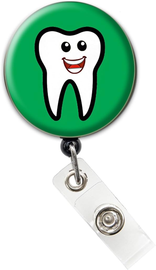 Dental Hygienist/Dental Assistant Badge Reel/Retractable