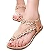 Start Women Comfortable Summer Bohemia Sandals Clip Toe beachshoes Herringbone Shoes (US=8, Khaki)