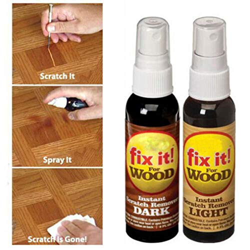 2pcs Instant Fix Wood Scratch Remover Set Fast Acting Wood Scratch Repair