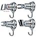 Shower Head Holder, Cozyswan Angle Adjustable Vacuum Suction Cup Handheld Shower Bracket Bathroom Wall Head Holder Mount with Towel Hook