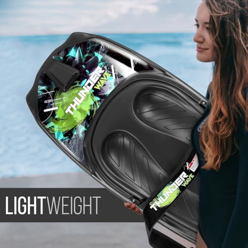 SereneLife - Rodillera Deportiva acuática con Gancho para niños y Adultos, Rodillera con Correa para navegar, Waterboard, arrodillarse, Surf de Rodilla