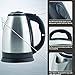 Best Electric Tea Cordless Kettle 2.0 Liter, Brushed Nickel Stainless Steel- Rapid Boil 1000w (Stainless Steel)