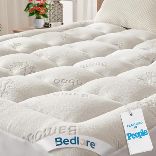 BEDLORE Queen Mattress Topper Thick Soft Pillow