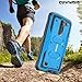 COVRWARE LG K7 / Tribute 5 / Escape 3 / Treasure / Phoenix 2 [Aegis Series] Heavy Duty Dual-Layer Full-body w/ Built-in [Screen Protector] Rugged Holster Armor Case & [Belt Clip][Kickstand], Blue