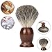 FTXJ Men's Face Care Set Shaving Brush+Natural Wood Mug Bowl+Hand Made Soap (Without Soap)