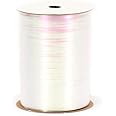 Berwick RC15 01 Crimped Iridescent Curling Ribbon, 3/16-Inch Wide by 100-Yard Spool, White