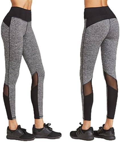 fgshdlifgj Women Leggings, Gillberry Women Sports Trousers Athletic Gym Workout Fitness Yoga Leggings Pants Gray+blackMedium