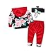 samgani baby Girls cotton printing T-shirt long pants Suit kids clothes Summer clothing (tag：70/0-6M)