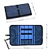 Patu Roll Up Electronics Accessories Travel Gear Organizer Case, Portable Universal External Batteries Hard Drives Cables Cosmetics Kit Bag, Navy
