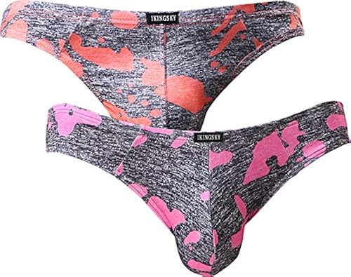 iKingsky Men's Camouflage Thong Underwear Sexy Low Rise T-back
