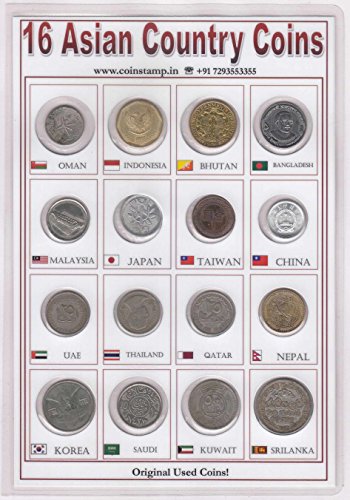 Coins & Stamps Asia Coins 16 Different Countries